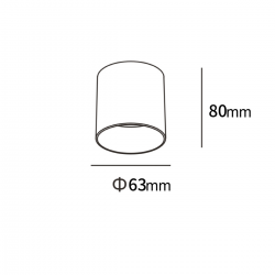 LP-4848/1RM WH Oprawa natynkowa Tom biała LED CCT Light Prestige