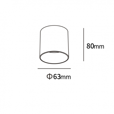 LP-4848/1RM WH Oprawa natynkowa Tom biała LED CCT Light Prestige