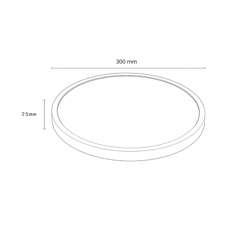 LP-2505/1C-30 WH Plafon California 30 cm biały LED CCT Light Prestige