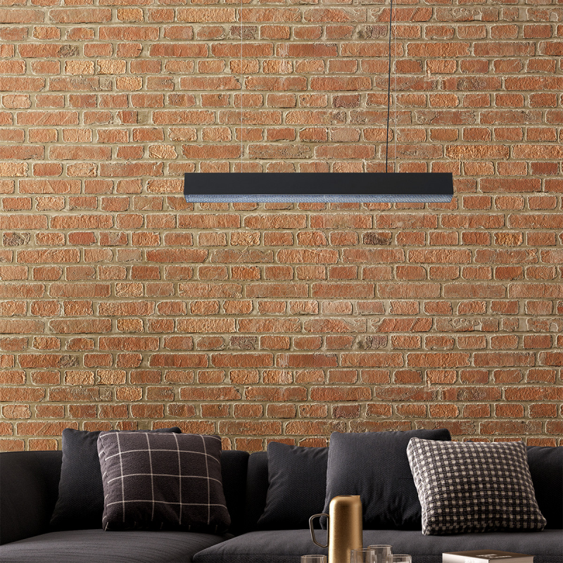 LP-1201/1P M BK Smart Lampa wisząca Mira M czarna Tuya LED CCT