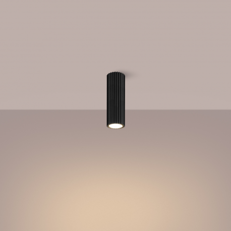 SL.1569 Plafon KARBON 20 czarny  SOLLUX LAMPA NATYNKOWA