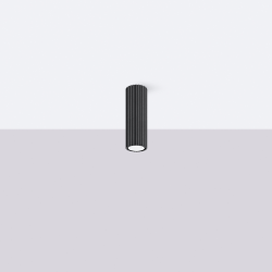 SL.1569 Plafon KARBON 20 czarny  SOLLUX LAMPA NATYNKOWA