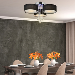 LP-991/3C BK Plafon Gambela biały 3xE27 LED LIGHT PRESTIGE