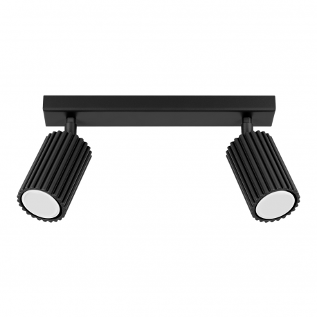 SL.1580 Plafon KARBON 2 czarny LAMPA REFLEKTORY SPOTY SOLLUX