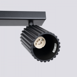 SL.1580 Plafon KARBON 2 czarny LAMPA REFLEKTORY SPOTY SOLLUX