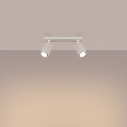 SL.1599 Plafon KARBON 2 beżowy LAMPA REFLEKTORY SPOTY SOLLUX