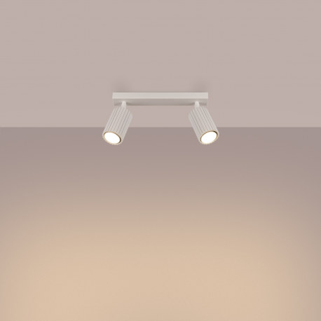 SL.1599 Plafon KARBON 2 beżowy LAMPA REFLEKTORY SPOTY SOLLUX
