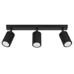 SL.1581 Plafon KARBON 3L czarny LAMPA REFLEKTORY SPOTY SOLLUX