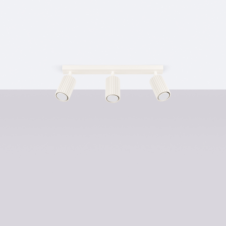 SL.1600 Plafon KARBON 3L beżowy LAMPA REFLEKTORY SPOTY SOLLUXSPOTY SOLLUX