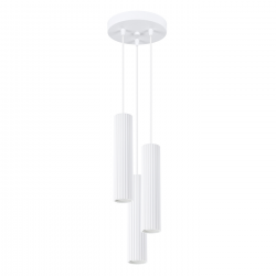 SL.1538 Lampa wisząca KARBON 3P biały SOLLUX