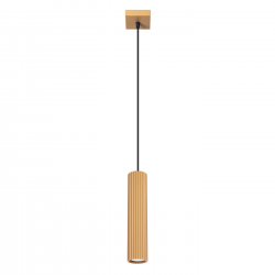 SL.1554 Lampa wisząca KARBON 1 złoty SOLLUX