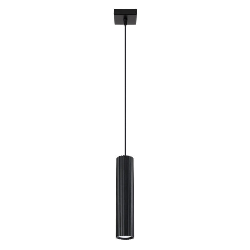 SL.1573 Lampa wisząca KARBON 1 czarny SOLLUX