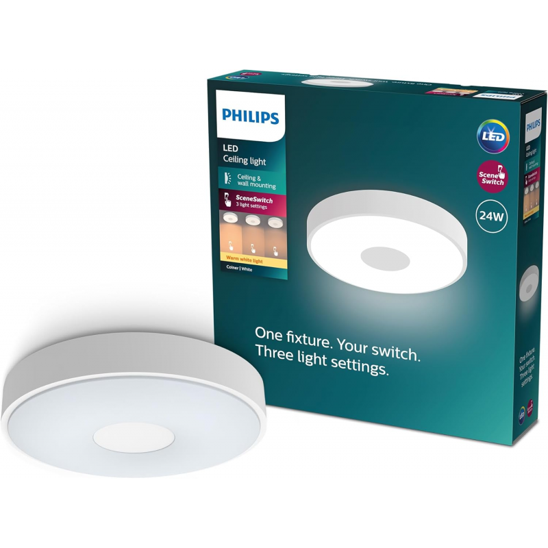 8720169301276 Lampa sufitowa 24 W PLAFON PHILIPS 4000K