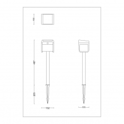8720169362123 Ezra 1,8 W  UltraEfficient Solar Lampy o kształcie słupka i oświetlenie przy ścieżkach  PHILIPS