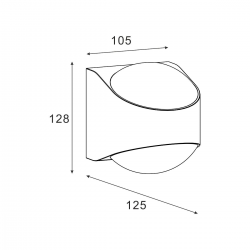 Kinkiet zewnętrzny LUCENT SJ12431 ZUMA LINE
