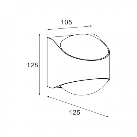 Kinkiet zewnętrzny LUCENT SJ12431 ZUMA LINE