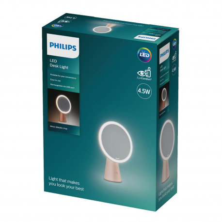 8719514420458 Przenośne lustro z podświetleniem PHILIPS