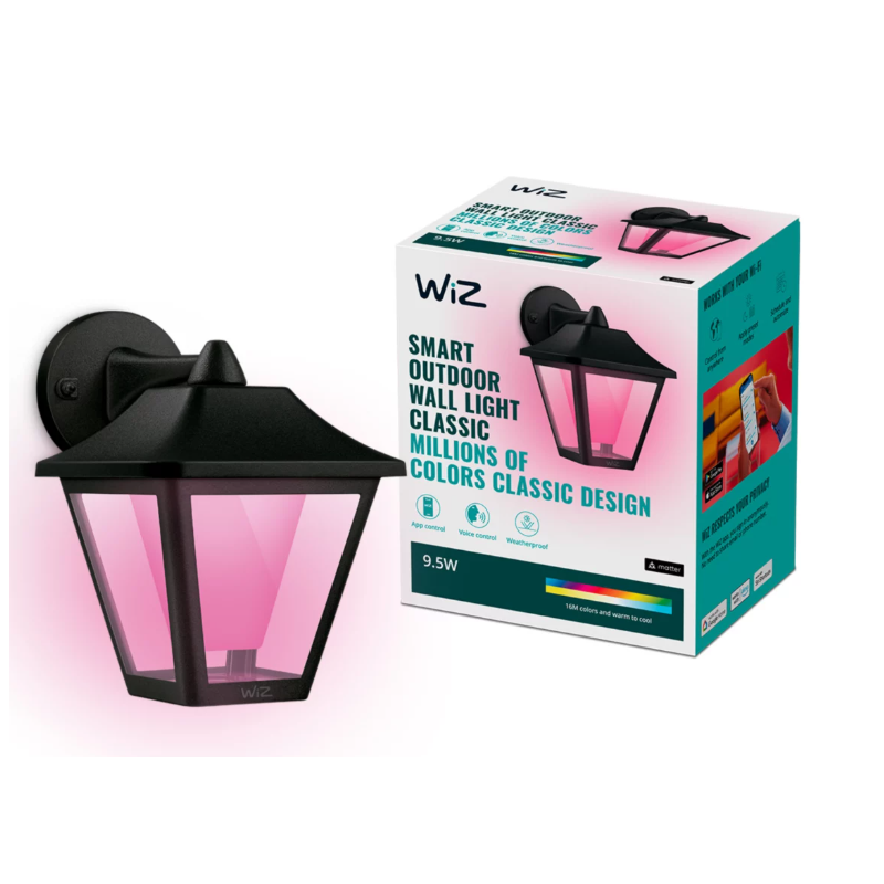 8720169076181 KINKIET OGRODOWY WIZ RGB PHILIPS APLIKACJA