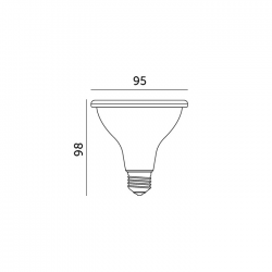 5902201382914  Żarówka do roślin LED PLANTY BIAŁA  9W E27 1200K Kobi Design