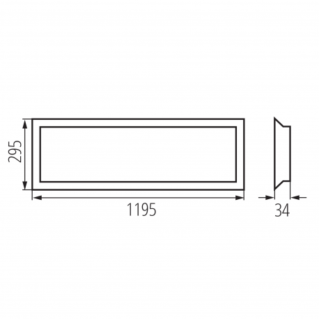 39240 Panel LED podtynkowy bez zasilacza w komplecie BLINGO UIP 125LM120NW