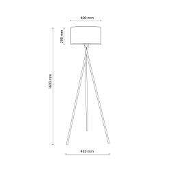 5901780569877 PAVAO BLACK LAMPA PODŁOGOWA 1XE27 TK LIGHTING