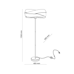 5901780569860 TERRA WHITE LAMPA PODŁOGOWA 1XE27 TK LIGHTING