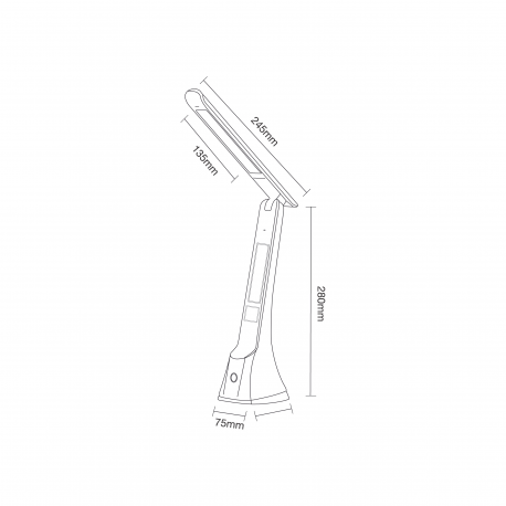 5901780569419 CRUZ WHITE LAMPA BIURKOWA LED 4W TK LIGHTING