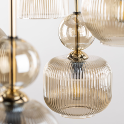 5906135110438 SOPHIA COGNAC LAMPA WISZACA 5XE14 TK LIGHTING