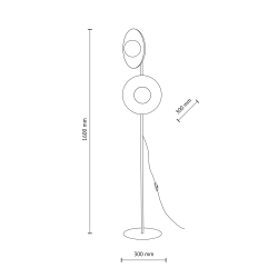 5906135161379 SLATE MIX GLASS LAMPA PODŁOGOWA 2XG9 TK LIGHTING
