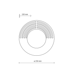 5906135110131 LUNAR WOOD KINKIET 1XG9 250 TK LIGHTING