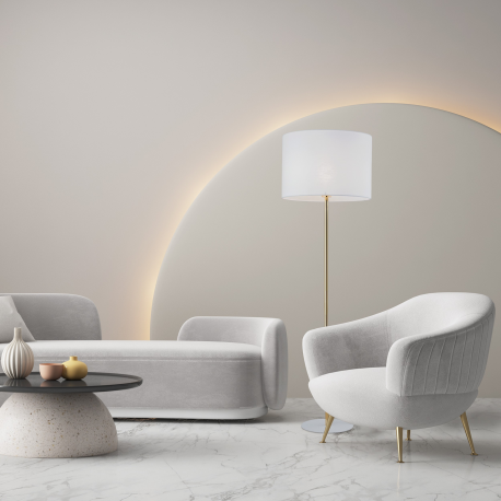 5906135160334 UMBERTO WHITE GOLD LAMPA PODŁOGOWA 1TK LIGHTING