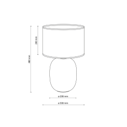 5901780559892 MELODY GRAPHITE GREEN LAMPKA NOCNA 1
