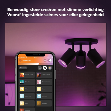8720169319394 Poczwórne oświetlenie punktowe Fugato PHILIPS HUE