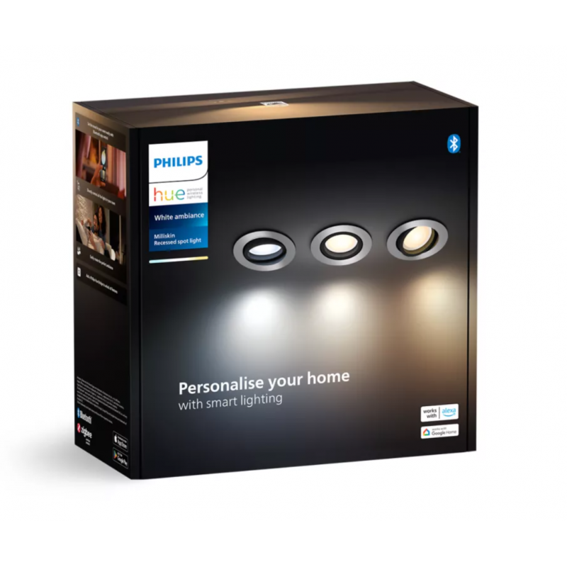 8720169319813 Wbudowane światło punktowe Milliskin (3 szt.) PHILIPS HUE