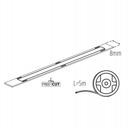 39436 Taśma LED LCOBFC 12W/M12IP65-WW 6500K KANLUX