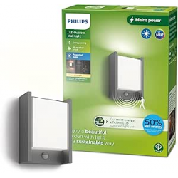 ARBOUR 16461/93/P3 KINKIET OGRODOWY Z CZUJNIKIEM RUCHU   4000K neutralna barwa  lampa ogrodowa zewn