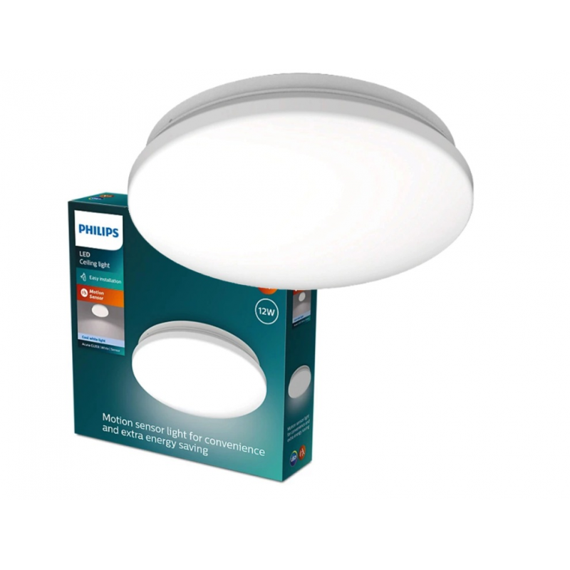 8720169296008 Lampa sufitowa 12 W PLAFON PHILIPS z czujnikiem 12W 4000K W HV Sensor PHILIPS