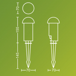 Lampa słupkowa/przyścieżkowa Edwina 1,5 W  8720169386990 PHILIPS GARDEN