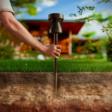 Lampy o kształcie słupka i oświetlenie przy ścieżkach Avery 1,8 W Zewnętrzne oświetlenie solarne 8720169386877 PHILIPS GARDEN