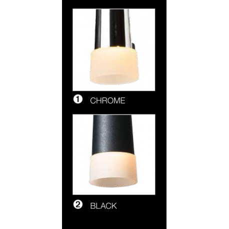 BRINA 1 LED LP9003-1 BLACK LAMPA WISZĄCA AZZARDO