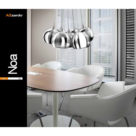 NOA 7 PL-6084 CHROM/WHITE LAMPA WISZĄCA AZZARDO