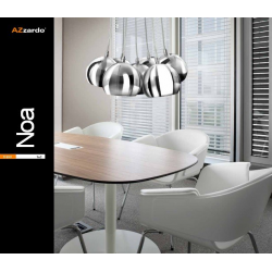 NOA 1 PL-1020 CHROME/WHITE LAMPA WISZĄCA AZZARDO