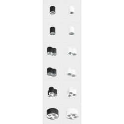 NEOS 1 REKLEKTOREK POJEDYŃCZY AZZARDO FH31431B WH/CHROM