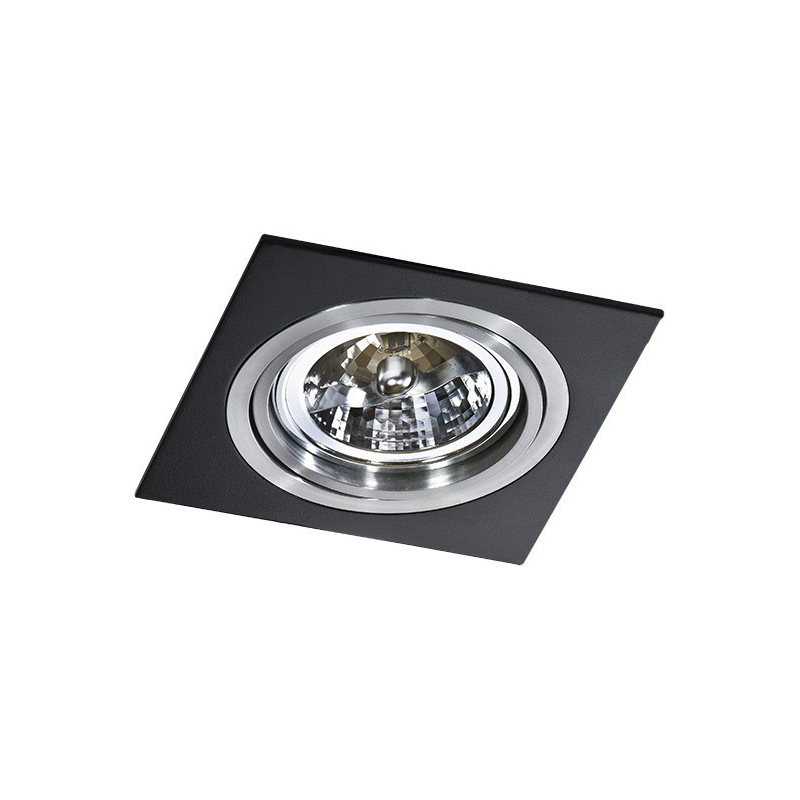 SIRO 1 GM2101 BK/ALU LAMPA WPUSZCZANA AZZARDO BLACK