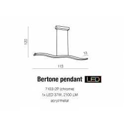 BERTONE LAMPA WISZĄCA LED 7103-2P AZZARDO