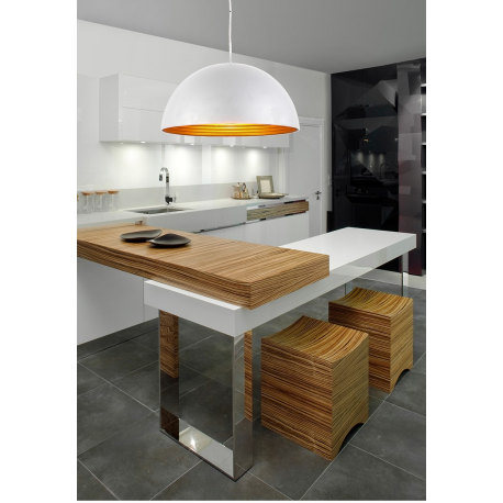 MODENA 18 LAMPA WISZĄCA FB6838-18 WHITE/GOLD AZZARDO