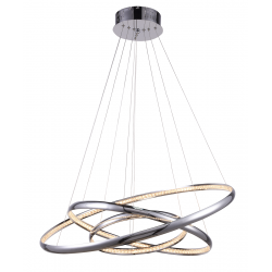 BRIGHTON 3 LAMPA WISZĄCA LED MP57043-3 CHROM AZZARDO