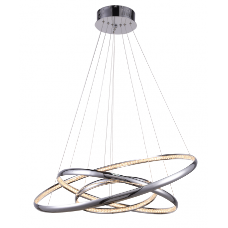 BRIGHTON 3 LAMPA WISZĄCA LED MP57043-3 CHROM AZZARDO