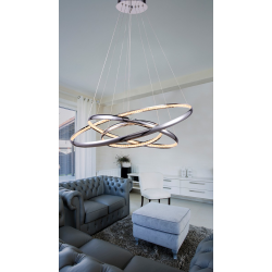 BRIGHTON 3 LAMPA WISZĄCA LED MP57043-3 CHROM AZZARDO