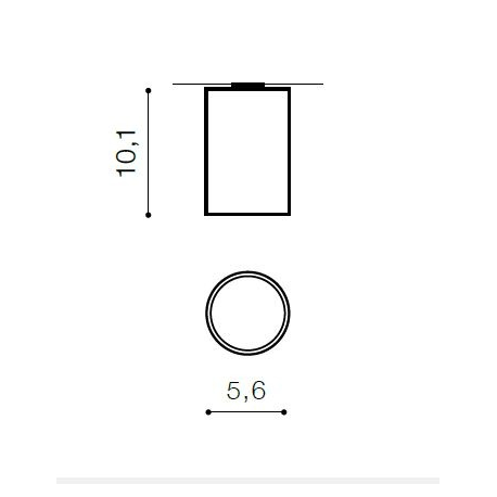 MINI ROUND LAMPA NATYNKOWA GM4115 CHROM AZZARDO